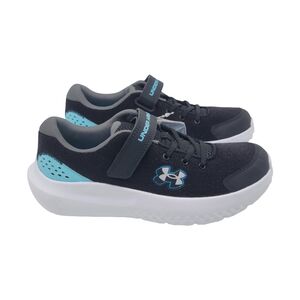Under Armour Kids Surge 4 AC Running Shoes Sneakers + Patches Size 3